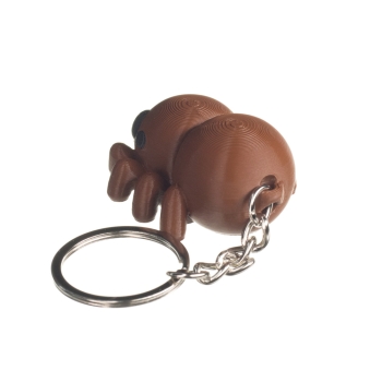 Pająk brązowy - brelok do kluczy